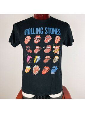 The Rolling Stones Tongue LOGOs Large T-Shirt Shirt